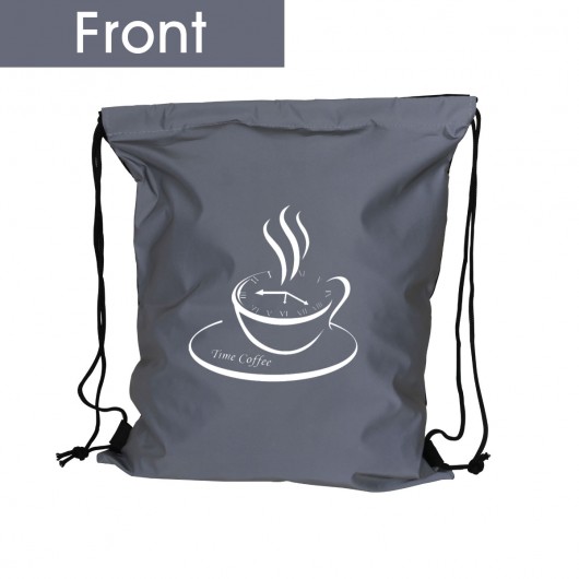 Reflective Drawstring Backpacks Front